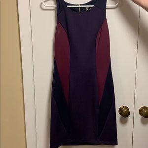 Purple block right dress